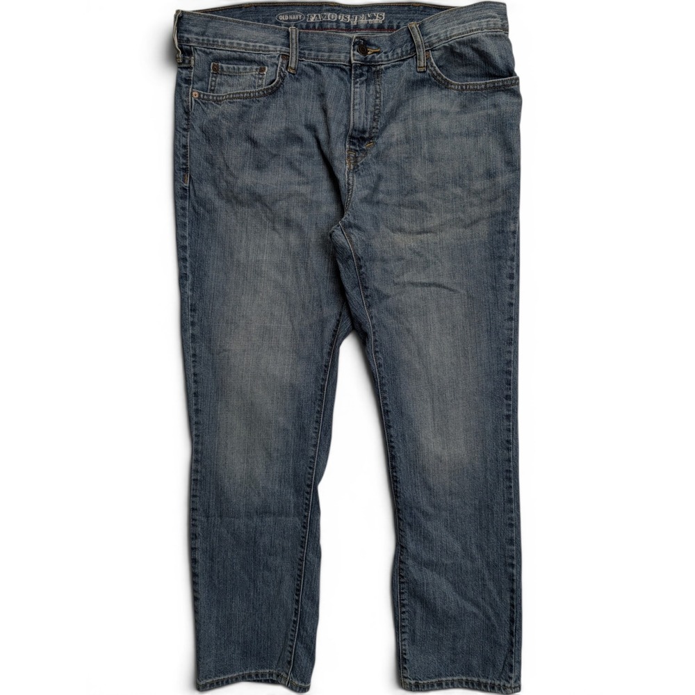 Old Navy Mens Famous Jeans 36 x 30 Slim Fit 100% Cotton Denim Blue